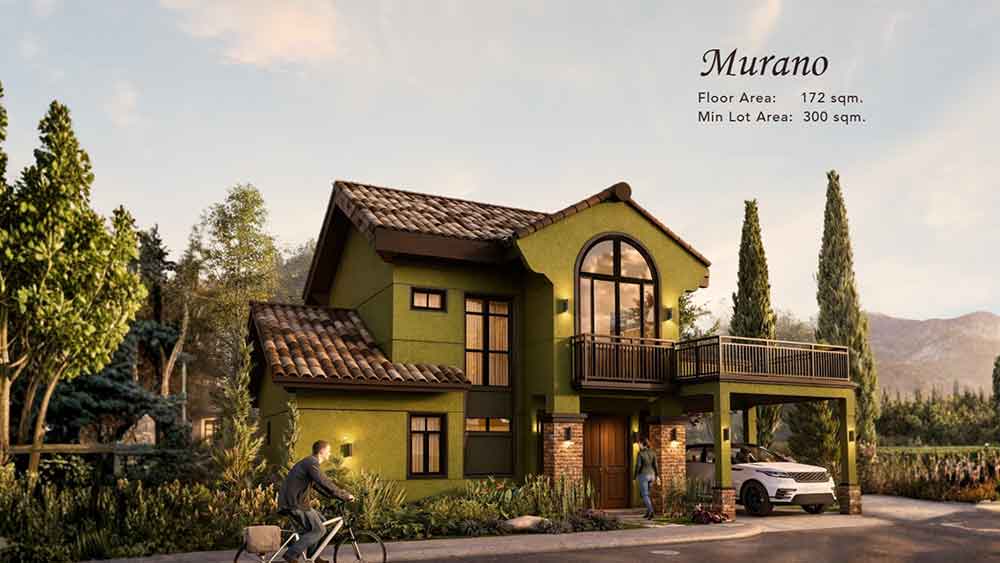 Murano model master bedroom with balcony luxury house and lot package in Cavite.