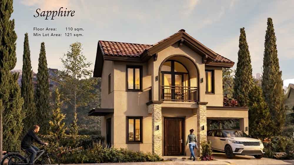 Sapphire compact luxury house and lot option for starting families at Siena Cavite.
